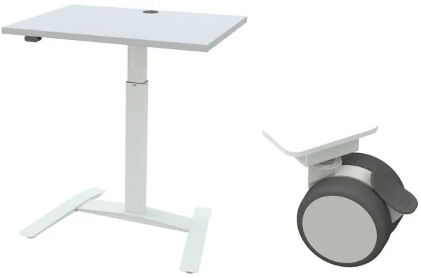 Single hævesænkebord - Hjul